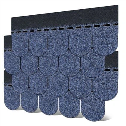 Blue Asphalt Roof Shingles